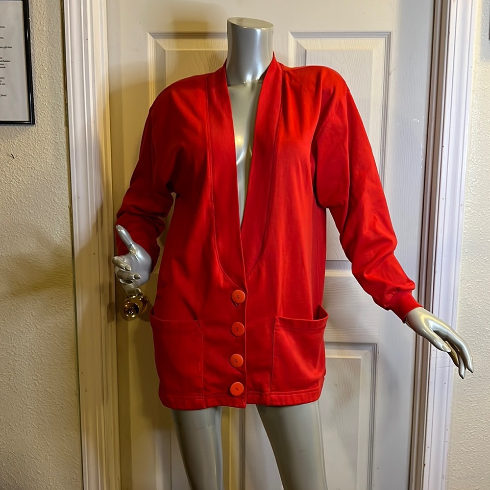 Bring Back The 90’s Baby! Vintage 4 Big Buttons, 2 Big Pockets Oversized Jacket!